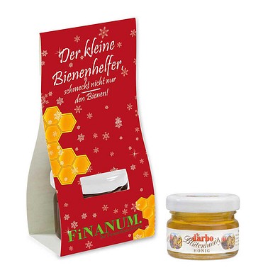 Honig in Überreichverpackung, Weihnachten, 1-seit. Druck