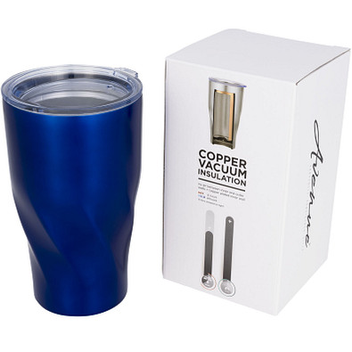 Hugo Kupfer-Vakuum Isolierbecher, 470 ml, blau Hugo Kupfer-Vakuum Isolierbecher, 470 ml, blau