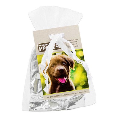 Hunde-Leckerli im Organzabeutel, 2-seit. Druck