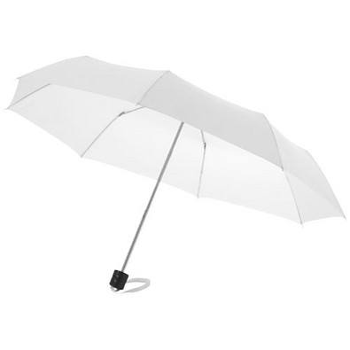 Ida 21,5" Kompaktregenschirm, weiss Ida 21,5" Kompaktregenschirm, weiss