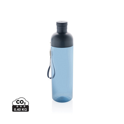 Impact auslaufsichere Wasserflasche aus RCS recyc. PET 600ml, navy blau