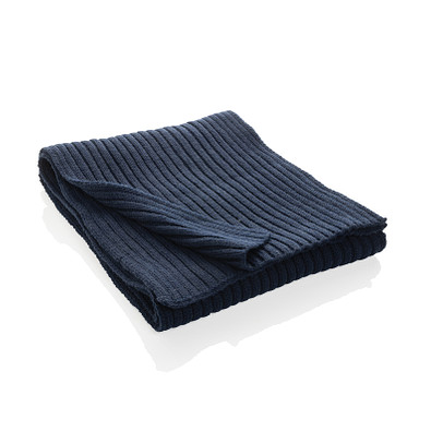 Impact AWARE Polylana® Strickschal 180x25cm, navy blau