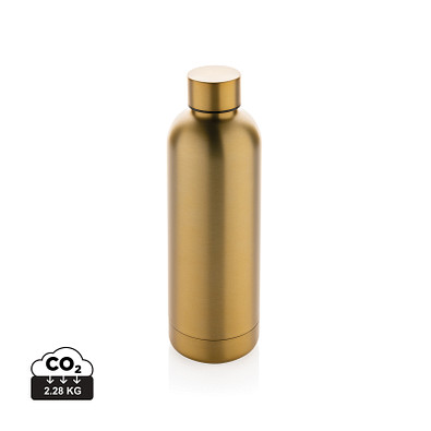 Impact Vakuumflasche aus RCS recyceltem Stainless-Steel, gold