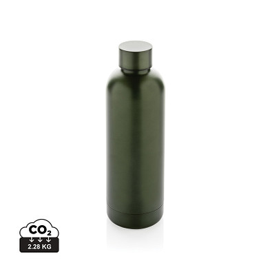 Impact Vakuumflasche aus RCS recyceltem Stainless-Steel, grün