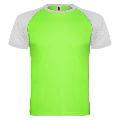 Indianapolis Sport T-Shirt für Kinder, Fluor Green / schwarz, 8