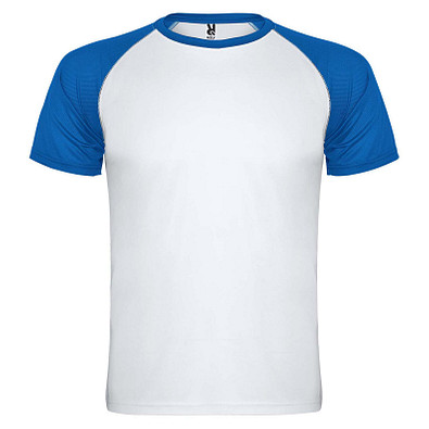 Indianapolis Sport T-Shirt für Kinder, weiß / royalblau, 8