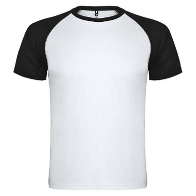 Indianapolis Sport T-Shirt für Kinder, weiß / schwarz, 8