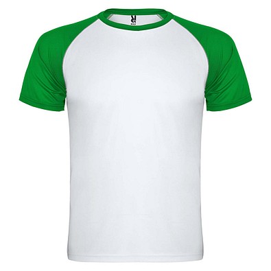 Indianapolis Sport T-Shirt für Kinder, weiß / farngrün, 8