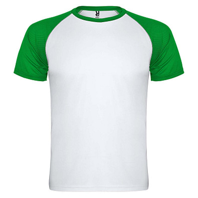 Indianapolis T-Shirt Unisex aus recyceltem Material, weiß / farngrün, 2XL