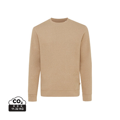 Iqoniq Denali ungefärbt. Rundhals-Sweater aus recycelter BW, ungefärbtes braun, XXXL