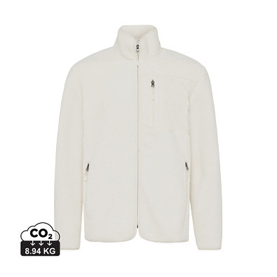 Iqoniq Diran Fleecejacke aus recyceltem Polyesterflor, neutral, L