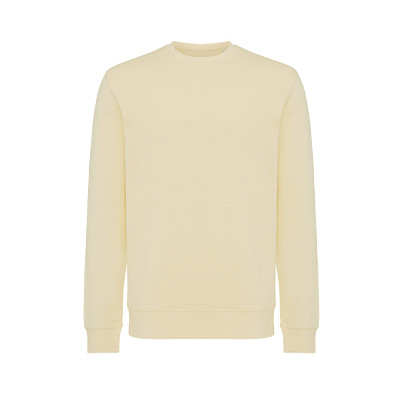 Iqoniq Etosha Lightweight Sweater aus recycelter Baumwolle, cream yellow, S