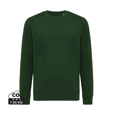 Iqoniq Etosha Lightweight Sweater aus recycelter Baumwolle, forest green, XXXL