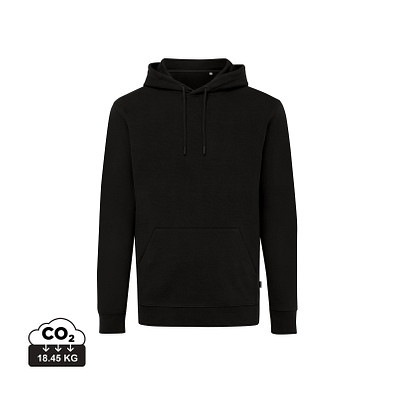 Iqoniq Jasper Hoodie aus recycelter Baumwolle, schwarz