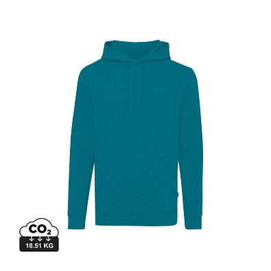 Iqoniq Jasper Hoodie aus recycelter Baumwolle, verdigris, S