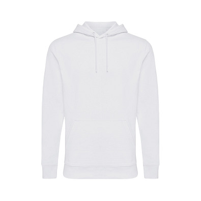 Iqoniq Jasper Hoodie aus recycelter Baumwolle, weiß