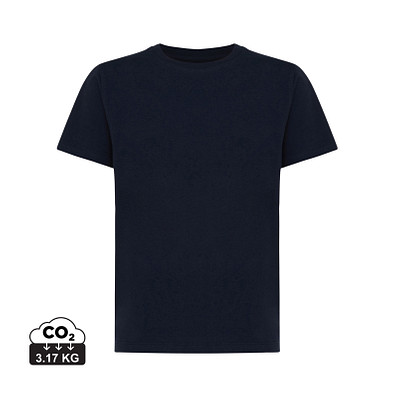 Iqoniq Koli Kids T-Shirt aus recycelter Baumwolle, navy blau, 5-6 y