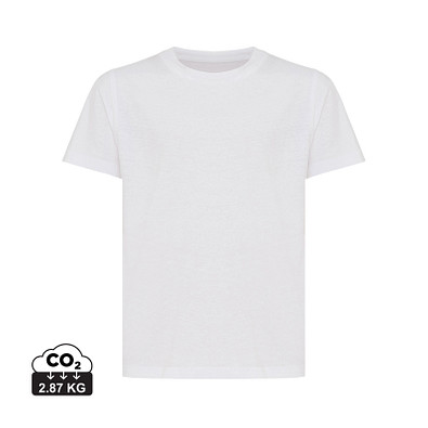 Iqoniq Koli Kids T-Shirt aus recycelter Baumwolle, weiß, 3-4 y