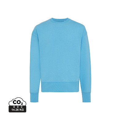Iqoniq Kruger Relax-Rundhals-Sweater, ruhiges blau, XXL