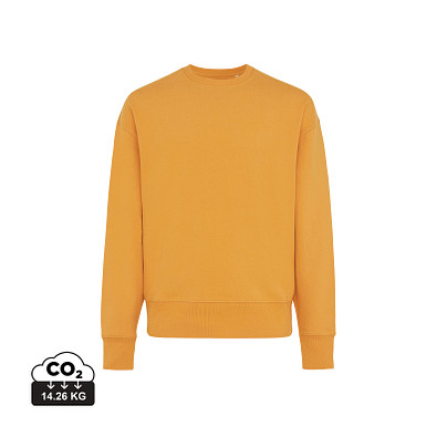 Iqoniq Kruger Relax-Rundhals-Sweater, sonnenuhr orange, S