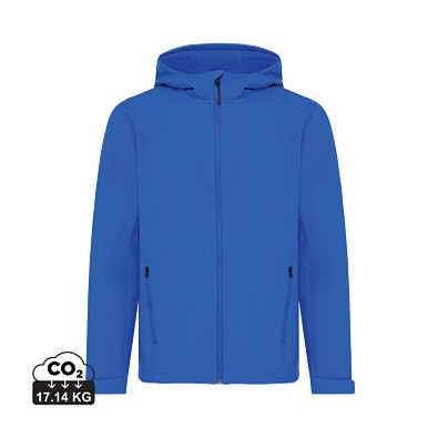 Iqoniq Makalu Herren Softshelljacke aus recyceltem Polyester, Königsblau, S