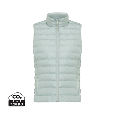 Iqoniq Meru Damen Bodywarmer aus recyceltem Polyester, Iceberg green, XS