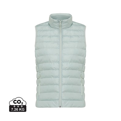 Iqoniq Meru Damen Bodywarmer aus recyceltem Polyester, Iceberg green, XXXL