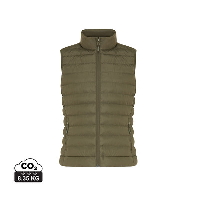 Iqoniq Meru Damen Bodywarmer aus recyceltem Polyester, khaki, XXL