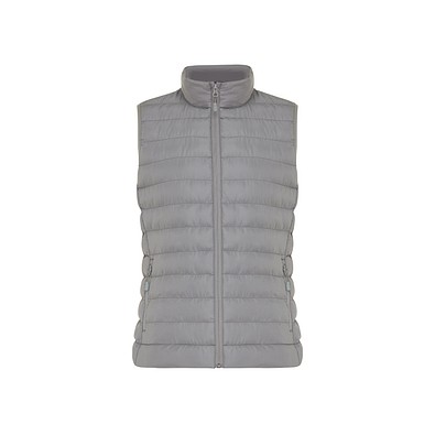 Iqoniq Meru Damen Bodywarmer aus recyceltem Polyester, Silbergrau, XL