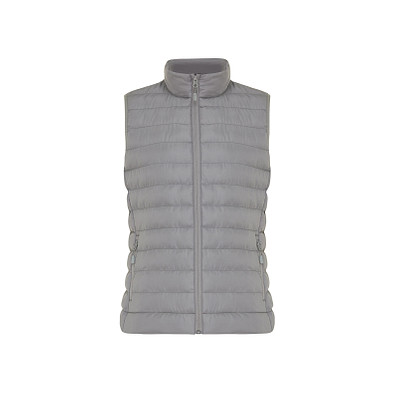 Iqoniq Meru Damen Bodywarmer aus recyceltem Polyester, Silbergrau, XS