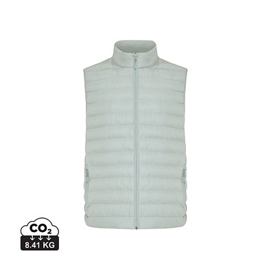 Iqoniq Meru Herren Bodywarmer aus recyceltem Polyester, Iceberg green, XXXL