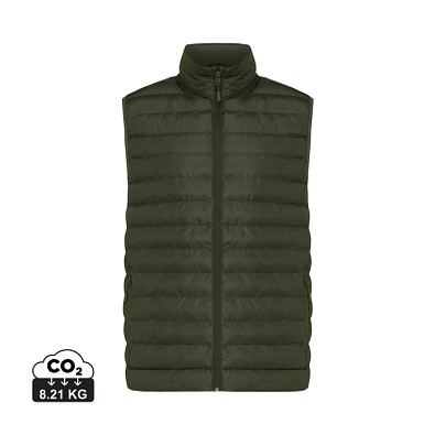 Iqoniq Meru Herren Bodywarmer aus recyceltem Polyester, khaki, M