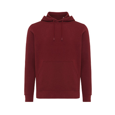 Iqoniq Rila Lightweight Hoodie aus recycelter Baumwolle, burgunderrot, XXL