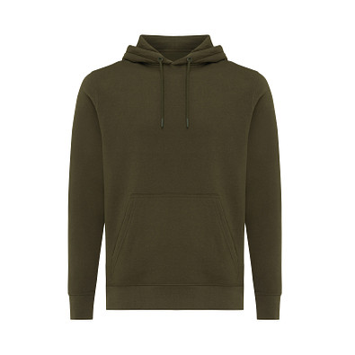 Iqoniq Rila Lightweight Hoodie aus recycelter Baumwolle, khaki, L