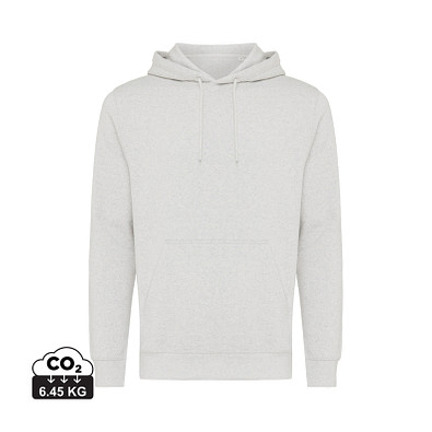 Iqoniq Rila Lightweight Hoodie aus recycelter Baumwolle, ungefärbte helles Grau, XS
