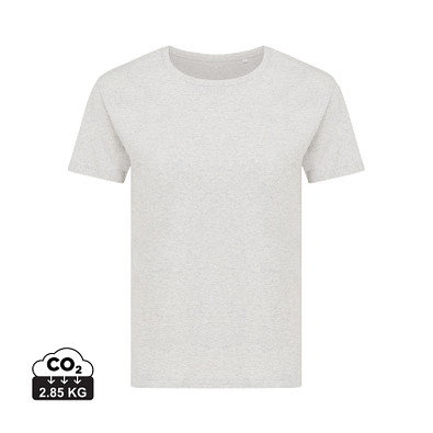 Iqoniq Yala Damen T-Shirt aus recycelter Baumwolle, ungefärbte helles Grau, M