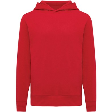 IQONIQ Yengo Hoodie mit Seitentaschen aus rec. Baumwolle, rot, XL