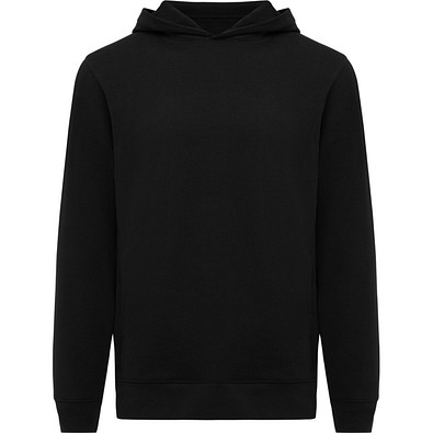 IQONIQ Yengo Hoodie mit Seitentaschen aus rec. Baumwolle, schwarz, 4XL