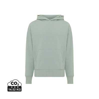 Iqoniq Yoho Relax-Hoodie aus recycelter Baumwolle, Iceberg green, XL
