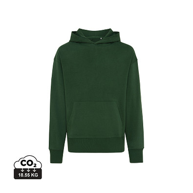 Iqoniq Yoho Relax-Hoodie aus recycelter Baumwolle, waldgrün, L