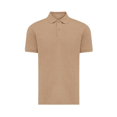 Iqoniq Yosemite PiquÃ©-Poloshirt aus recycelter Baumwolle, heather brown, M