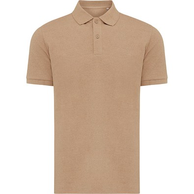 IQONIQ Yosemite Piqué-Poloshirt aus recycelter Baumwolle, heather brown, XXS