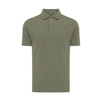 Iqoniq Yosemite PiquÃ©-Poloshirt aus recycelter Baumwolle, heather green, L
