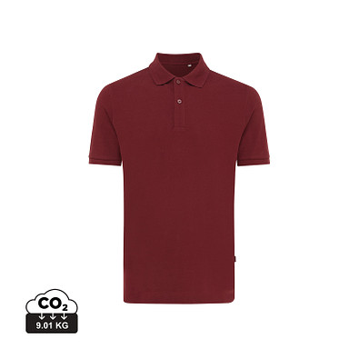 Iqoniq Yosemite Piqué-Poloshirt aus recycelter Baumwolle, burgundy, L