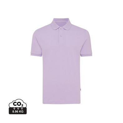 Iqoniq Yosemite Piqué-Poloshirt aus recycelter Baumwolle, lavender, XL
