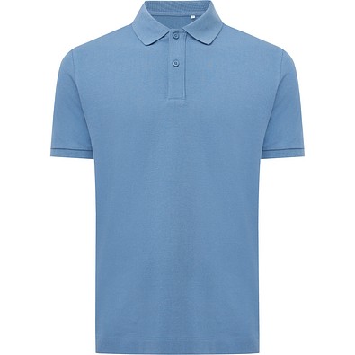 IQONIQ Yosemite Piqué-Poloshirt aus recycelter Baumwolle, moon blue, XL
