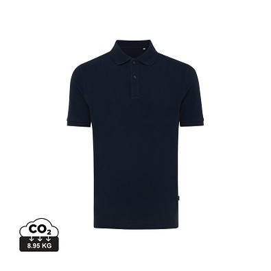 Iqoniq Yosemite Piqué-Poloshirt aus recycelter Baumwolle, navy blau, M