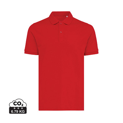 Iqoniq Yosemite Piqué-Poloshirt aus recycelter Baumwolle, rot, 4XL
