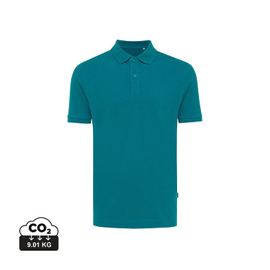 Iqoniq Yosemite Piqué-Poloshirt aus recycelter Baumwolle, verdigris, M