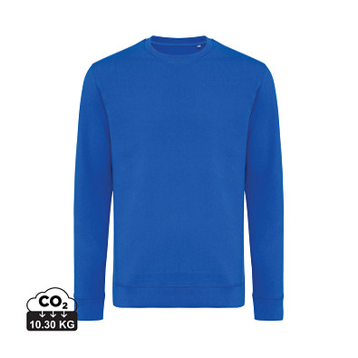 Iqoniq Zion Rundhals-Sweater aus recycelter Baumwolle, Königsblau, XS